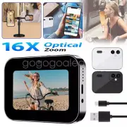 Digital Camera 4K HD Triple Lens 16X Zoom Touch Screen Music Playback Movie Mode
