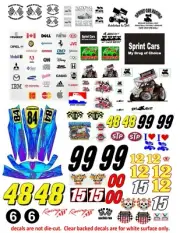 1:18 1:24 SPRINT CAR RACING USAC DECALS FOR DIECAST CARS & DIORAMA DISPLAYS