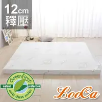 在飛比找momo購物網優惠-【LooCa】旗艦款12cm防蚊+防蹣+釋壓記憶床墊(雙人5