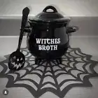 Ceramic Witch Soup Bowl Black Witch Potion Cup Gifts Cookie Jar Tabletop