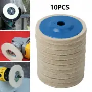 Soft Elastic Wool Buffing Pads for Angle Grinder Set of 10 100mm Discs