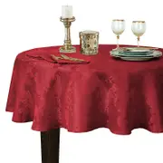 Elrene Barcelona Jacquard Damask Round Tablecloth, 70 x 70