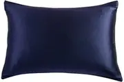 Luxury Pillowcase - 100% Pure Mulberry Silk on Both Sides - Navy