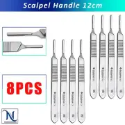 8Pcs Surgical Scalpel Handle No. 3 – For Blades #10, 10A, 11, 12, Medical Grade