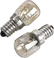 2Pcs Oven Light 15W 25W High Temperature Resistant 300 Degree Oven Microwave Oven Bulb Salt Lamp E14 Small Screw Mouth,E14S 15W