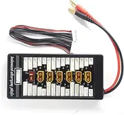 Padarsey XT60 Parallel Charging Board 2S-6S Lipo Battery Charger Plate with 4mm Bullet Banana Connector Plug for Imax B6 B6AC Charger