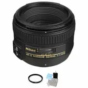 Nikon AF-S Nikkor 50mm f/1.4G Autofocus Lens + UV Filter & Cleaning Kit