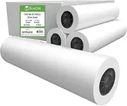 EcoChit CAD Paper Rolls, 24" x 150', 92 Bright, 20lb - 4 Rolls Per Carton - Ink Jet Bond Rolls with 2" Core