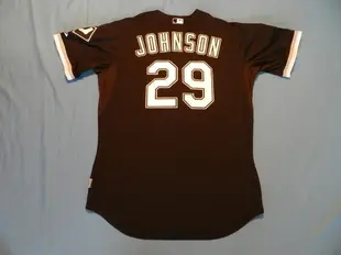 MLB CHICAGO WHITE SOX 白襪隊 #29 JOHNSON GAME USED BLACK JERSEY