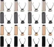 DOITOOL 40pcs Fastener Cord Locks Creative DIY Rope Stoppers for Clothing Drawstrings Durable Buckles Gunmetal Easy to Install for Various Applications