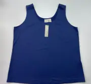 NWT Chico's 3 Microfiber Basic Tank Top Sz XL Starlit Navy Blue Layering