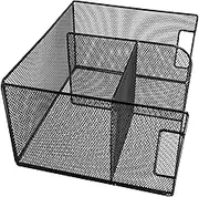 SOPOTUTU Mesh File Storage Organizer Compact Multi Functional Desk Organizer for Classroom Home and Office Use Stylish Compartments for Files Pens and Office Supplies Easy Installation