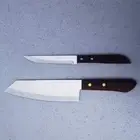 Set of 2 Kitchen Knife Wood Handle Kiwi Brand. Slicing knife/ Fruit paring knife