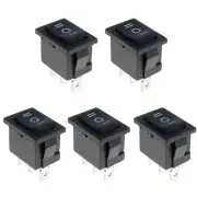 5 x (On)-Off-(on) Momentary Rectangle Rocker Switch SPDT
