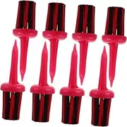 Generic 8pcs Golf Tack Brush Golf Tees Brush Tee Driving Range Tee Golf Tee Holder Golf Golf Simulator Tees Golf Mat Tees Unplugged Hair Styling Tools Plastic