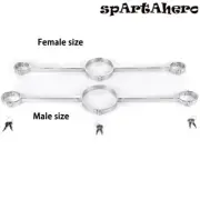 Metal Lock Neck Collar Hand Cuffs Stainless Steel Slave Restraints Handcuffs
