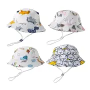 Toddler Fisherman Hat Baby Basin Caps with Adjustable Drawstring for Outdoor Fun