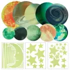 158Pcs Solar System Luminous Sticker Shining Glow in The Dark Planets PaOTh