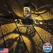 7.17" Owl Solar Lantern Outdoor Hanging Solar Light - IP65 Waterproof LED Dec