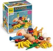 Erzi 28217 Sorting Cooking Fun Wooden Shop Items for Children, Role Play