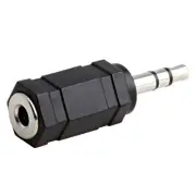 3.5mm Male to 1/8" Female Audio Headphone Stereo TRS Adapter Connector Nickel