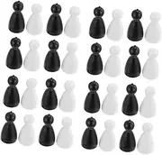 BRIGHTFUFU 40pcs Pieces Checkers Accessories Board Game Accessories Game Pawns Human Shaped Chessman Chess Accessories Human Shape Board Game Chessman Plastic