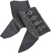 Didiseaon Professional Welding Foot Protection Welding Cowhide Shoes Heat Cover Easy On/Off Dark Blue for Welders