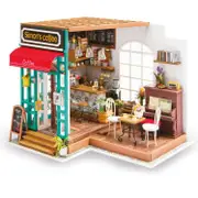 Robotime 1:24 DIY Miniature Mini Dollhouse Kit Home Decor Simon's Coff