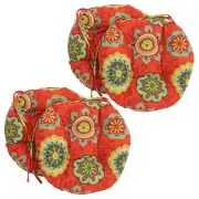 16-inch Outdoor Spun Polyester Tufted Chair Cushion (Set of 4)