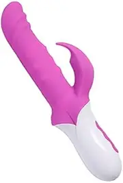 Waterproof Rabbit Vibrator Toy for Vagina and Clitoris Stimulator, Strong Power 3 in 1 Rotating Beaded G-Spot Adult Massager for Women or Couples