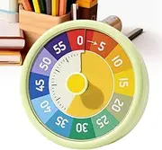 Timer Visual - Rainbow Visual Timers for Kids,Digital Countdown Alarm Schedule Clock 60 Minute Display for Workout Homeschool Gym Management