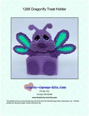 Dragonfly Treat Holder- Plastic Canvas Pattern or Kit