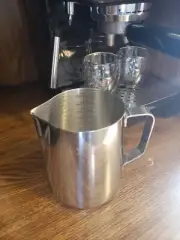 Milk Frothing Pitcher X-Chef Milk Frother Cup 20 oz Metal Frothing Cup Stainless