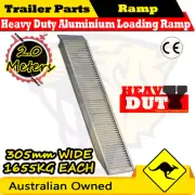 1655KG 2M Loading Ramp Bobcat Dingo ATV Quad Motorcycle Trailer Truck - Single