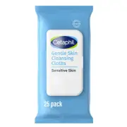 Cetaphil Face and Body Wipes, Gentle Skin Cleansing 25 Count (Pack of 3)