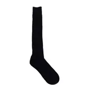 Rib knitted socks S/M,M/L black