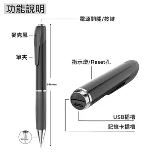 【INJA】P500 超微聲錄音筆 - 筆型錄音 連續錄音60小時 台灣製造 【送64G卡+線控耳機 (5.9折)