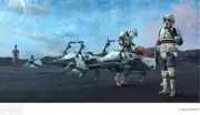 Star Wars Biker Scouts Checkpoint Giclee Art Print 19x13 CoA NEW