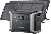 Portable Power Station DBS2300, 2330Wh Solar Generator with EV Semi-solid State LiFePO4 Battery & 2 * 210W Solar Panel, Suitable for Camping Home Backup, Emergency