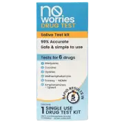 No Worries Drug Test Saliva Test Kit 99% Accurate Safe & Simple