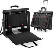 CURMIO Rolling Carrying Bag with Wheels Compatible for Apple iMac 27 inch Desktop Computer, Detachable Trolley Storage Case Compatible with iMac 27” Monitors and Accessories, Black (Patent Pending)