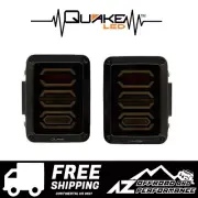 Quake LED Smoked Blackout II Tail Lights Kit for 07-18 Jeep Wrangler JK JKU (for: Jeep)