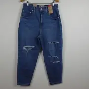 Levi's Mom Jeans Women's Size 31x27 Blue Denim Silvertab 1980's Distressed