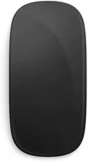 Seamless Multi-Touch Surface Magic Mouse Alternative USB C Rechargeable Touch Mouse Compatible with MacOS Windows Linux Android Laptop Desktop PC (Black)