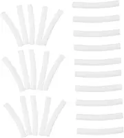 Gogogmee Earring Needle Covers 5000pcs White Electroplated Leather Tube Earring Needle Protection for Parties and Events
