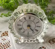 FIFTH AVENUE CRYSTAL CLOCK 3" HIGH