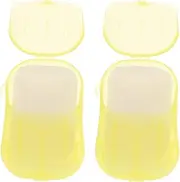 WOONEKY Portable Scented Disposable Soap Travel Paper for Hand Washing Lightweight and Convenient for Families Friends Go Use
