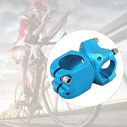 25.4mm Aluminum Alloy Mountain Bike Short Fixed Stem for Handlebars - Easy Install and Cycling Accessory () (25.4 Short Stand-Blue)
