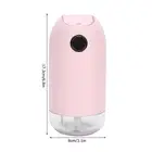 HG (Pink)500ml Mini Air Humidifier Portable USB Rechargeable Mist Fogger Maker