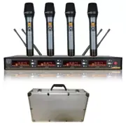 UHF Wireless Microphone Karaoke system 4 Channels cordless microphone Diversity